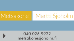 Metsäkone Martti Sjöholm Oy logo